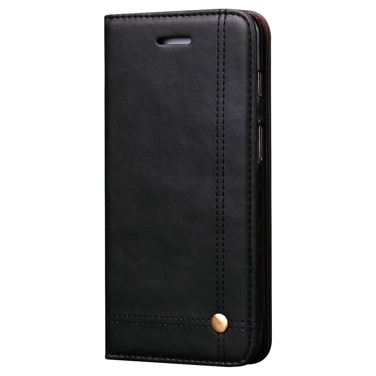 Magnetic Flip Cover for Samsung Galaxy Note 9 Leather Case Wallet Slim Book Cover with Card Slots Cash Pocket Stand Holder - Brown