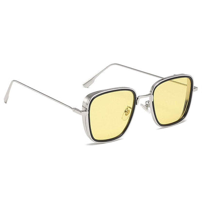 Unisex Square Metal Body Sunglass