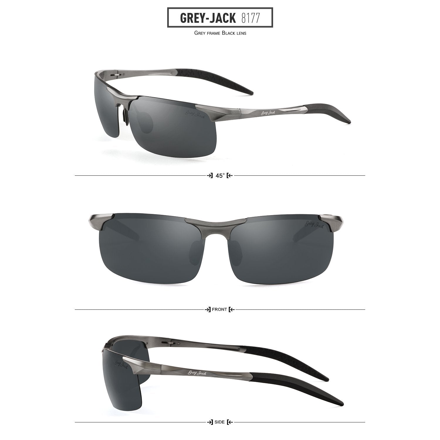 Half Rim TR90 Polarized Sport Sunglasses Men – eyekeeper.com