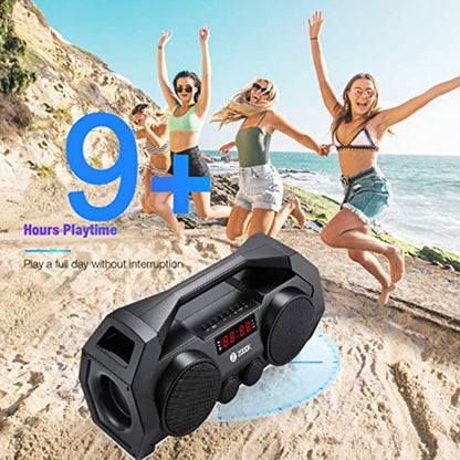 Boombox+ 32W/10W Bluetooth Party Speaker with FM/USB/TF/Display/Handsfree Calling