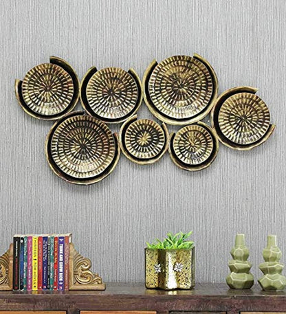 7 Plates Metal Wall Art Wall Decor