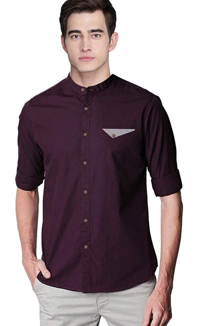 Mens Regular Fit Cotton Casual Full Sleeves Shirt