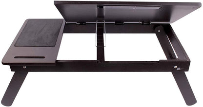 Brown Designer Folded Study Wooden Portable Laptop Table
