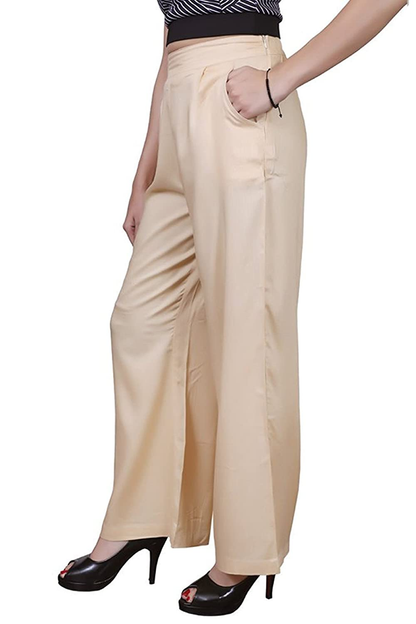 Plain Crepe Palazzo Pant