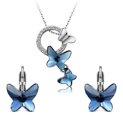 Authentic Crystals from Swarovski Designer Pendant Set Jewellery