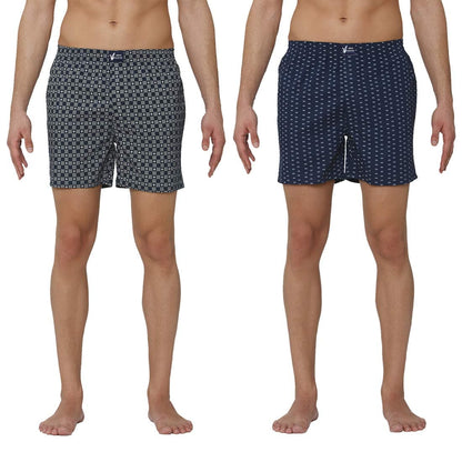 Men's Printed Boxer Shorts (Pack of 2)