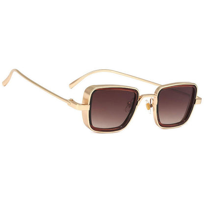 Unisex Square Metal Body Sunglass