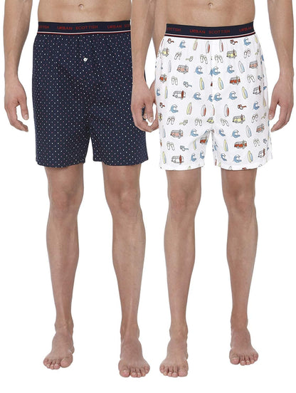 Men's Printed Boxer Shorts (Pack of 2)