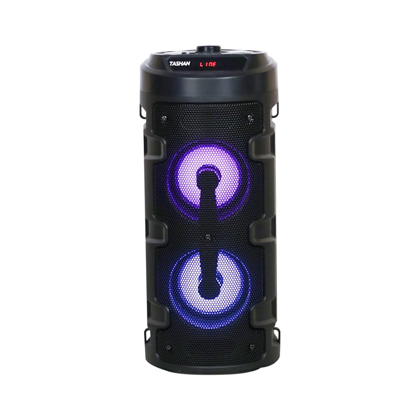 High Power Audio System with Karaoke Mic,Bluetooth Connectivity, Light Shows
