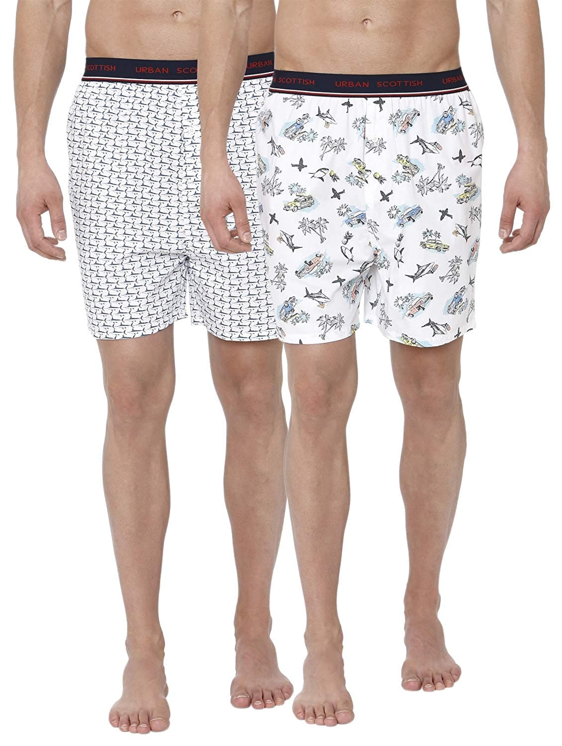 Men's Printed Boxer Shorts (Pack of 2)