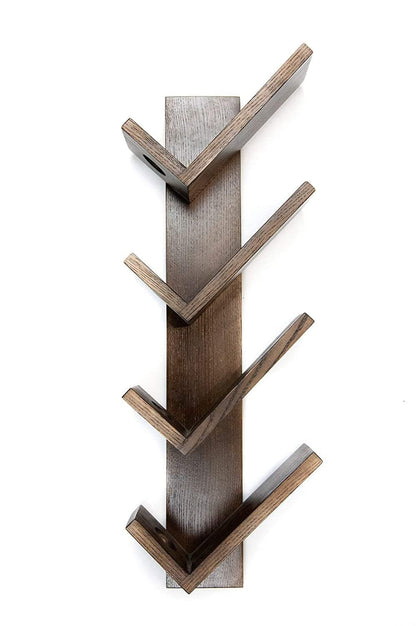 4 Bottle Wooden Wine Bottle Holder Rack, Wall Mount Wine Rack, Beer Holder