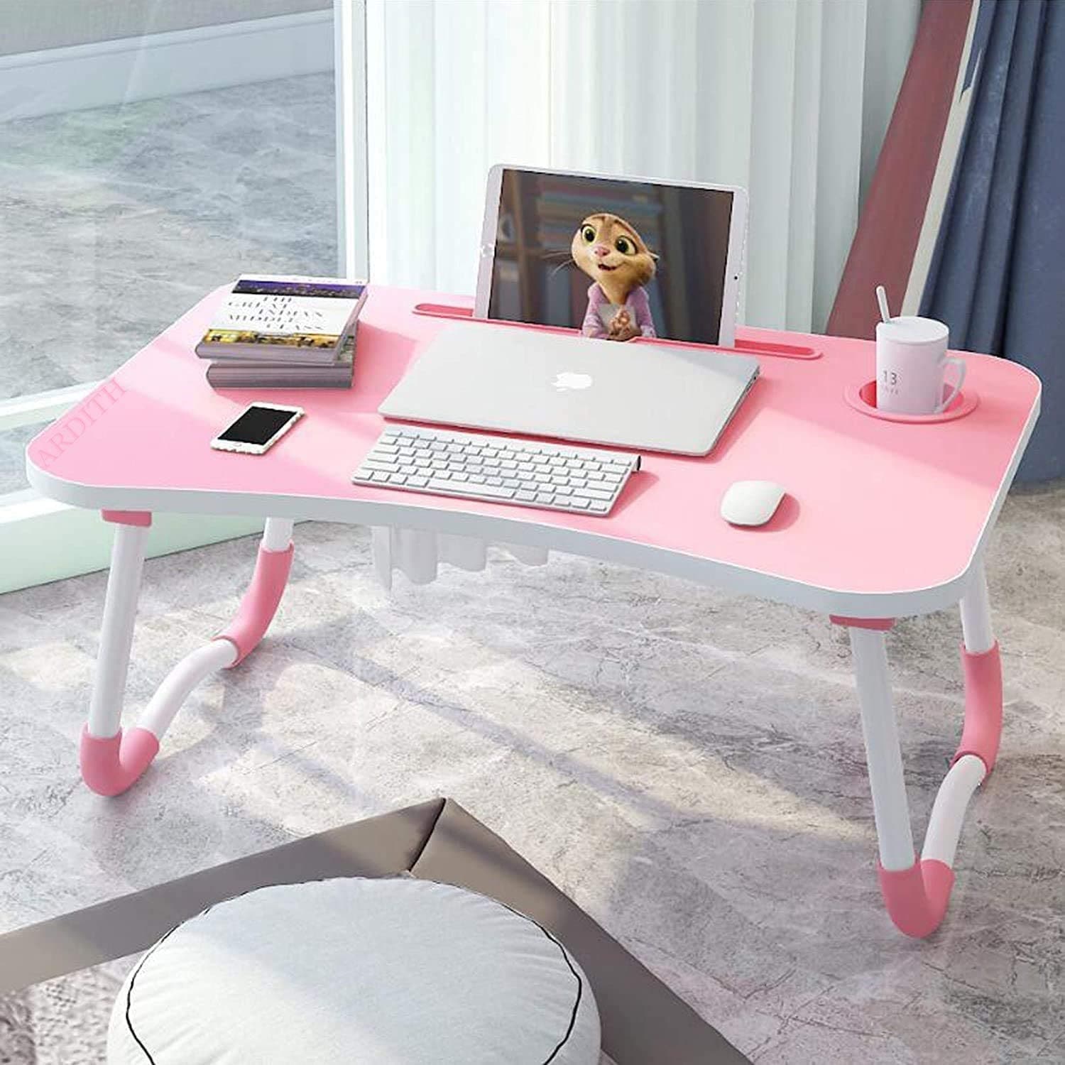 Multi-Purpose Laptop Desk with Foldable Non-Slip Legs