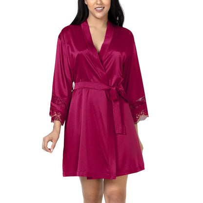 Three Fourth Sleeve Loungewear Robe Sleepwear