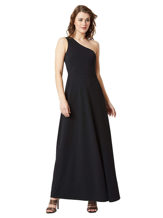 Women's Crepe one-Shoulder Dress