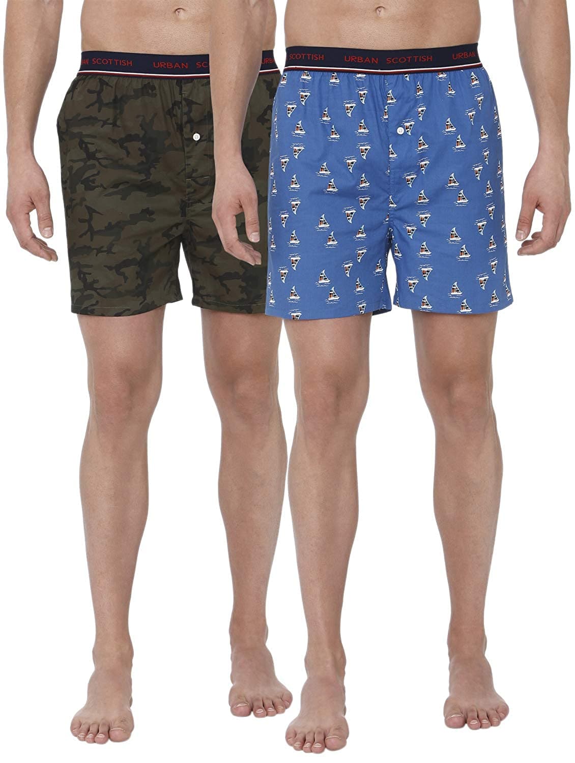 Men's Printed Boxer Shorts (Pack of 2)