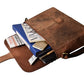 Crossbody Messenger Leather Laptop Bag