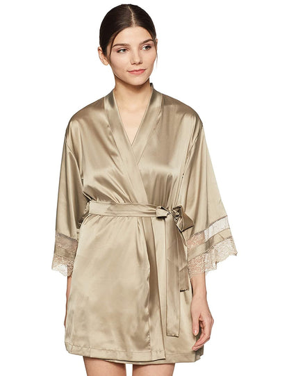 Three Fourth Sleeve Loungewear Robe Sleepwear