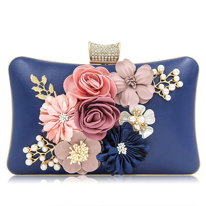 Women Flower Clutches Evening Handbags Wedding Clutch Purse