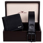 Wallet & Black Casual Belt Combo Gift Set for Men