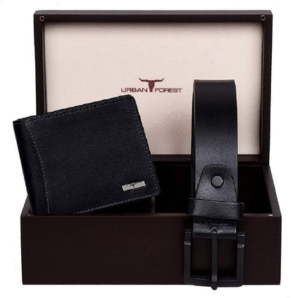 Wallet & Black Casual Belt Combo Gift Set for Men