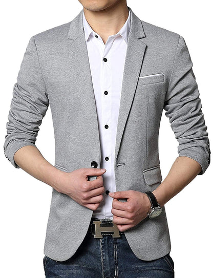 Slim Fit One Button Stylish Blazer