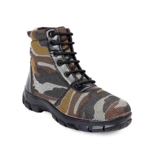 Synthetic Leather Steel Toe Airmix Sole Military Safety Boots