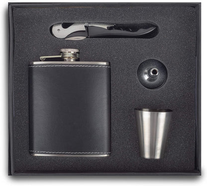 Easy Sip Stainless Steel Hip Flasks 8 Oz (230 Ml)