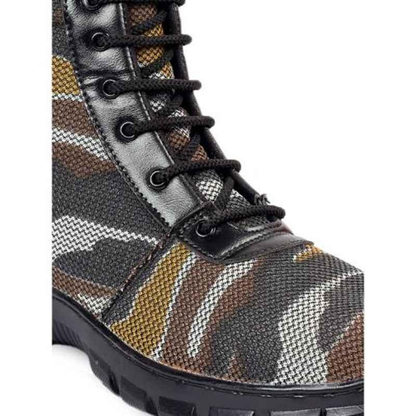 Synthetic Leather Steel Toe Airmix Sole Military Safety Boots