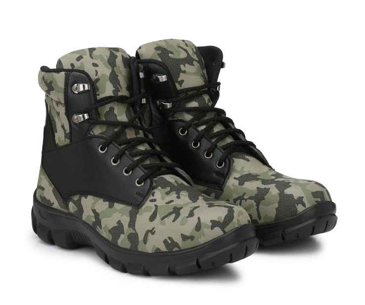 Camouflage Steel Toe Safety Boots