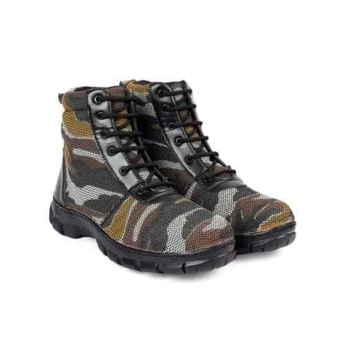 Synthetic Leather Steel Toe Airmix Sole Military Safety Boots
