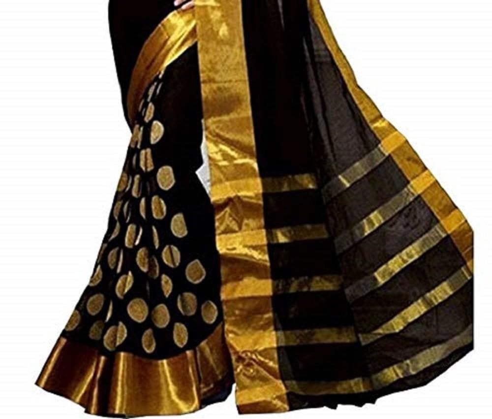 Woven Kanjivaram Cotton Silk Saree