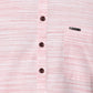 Pink Mandarin Collar Striped Straight Kurta