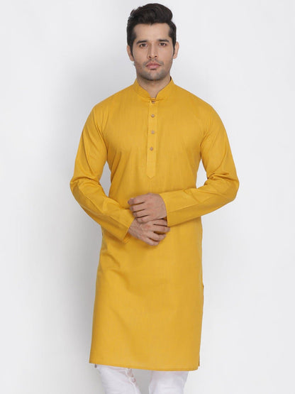 Mandarin Collar Knee Length Solid Straight Kurta