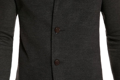 Single Breasted Slim Fit Woollen Blazer