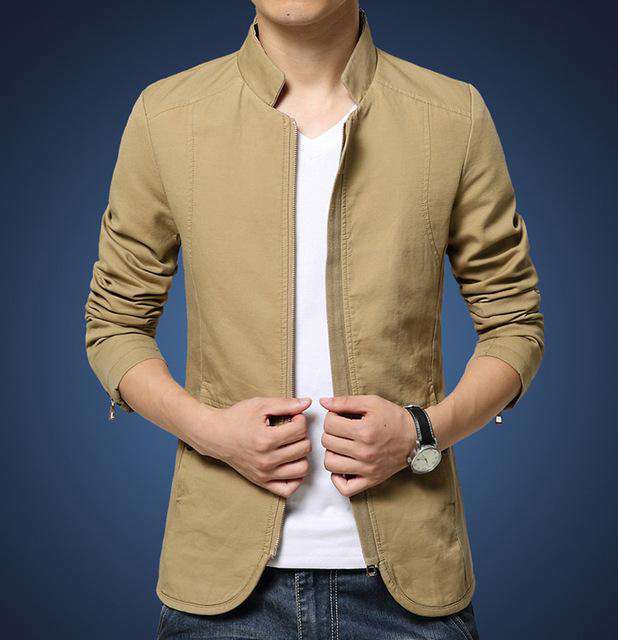 Slim fit Stander Collar Jacket - Wear.Style