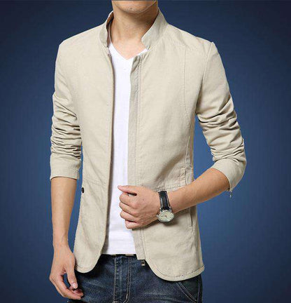 Slim fit Stander Collar Jacket - Wear.Style