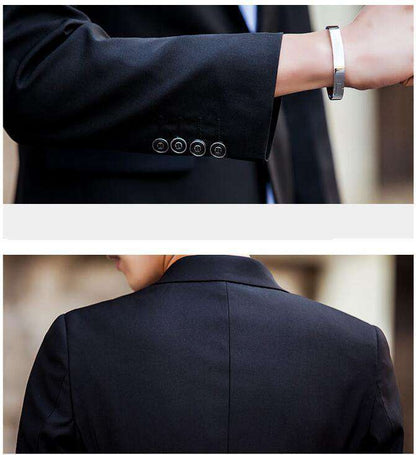 Single Breasted Skinny Fit Three-piece Business Suits