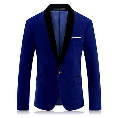 Single Button Slim Fit Blazer –