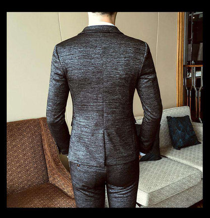 Luxury Slim Fit Single Breasted British 3 Piece Suit