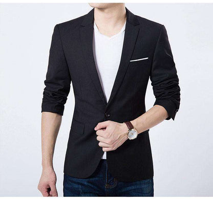 Long Sleeve Slim Fit Blazer