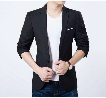 Long Sleeve Slim Fit Blazer