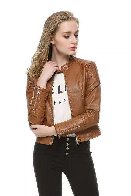 Pu Leather Short Jacket - Wear.Style
