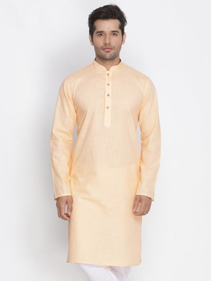 Mandarin Collar Knee Length Solid Straight Kurta