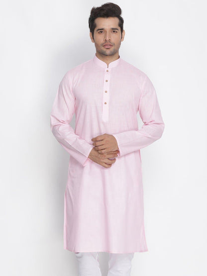 Mandarin Collar Knee Length Solid Straight Kurta