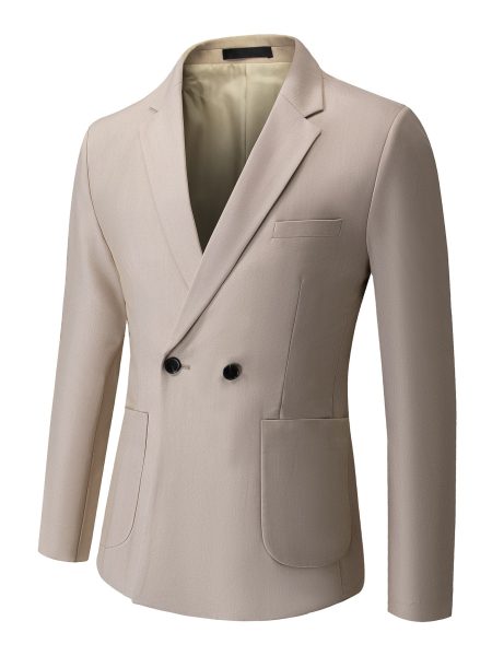 Double Button Slit Back Blazer