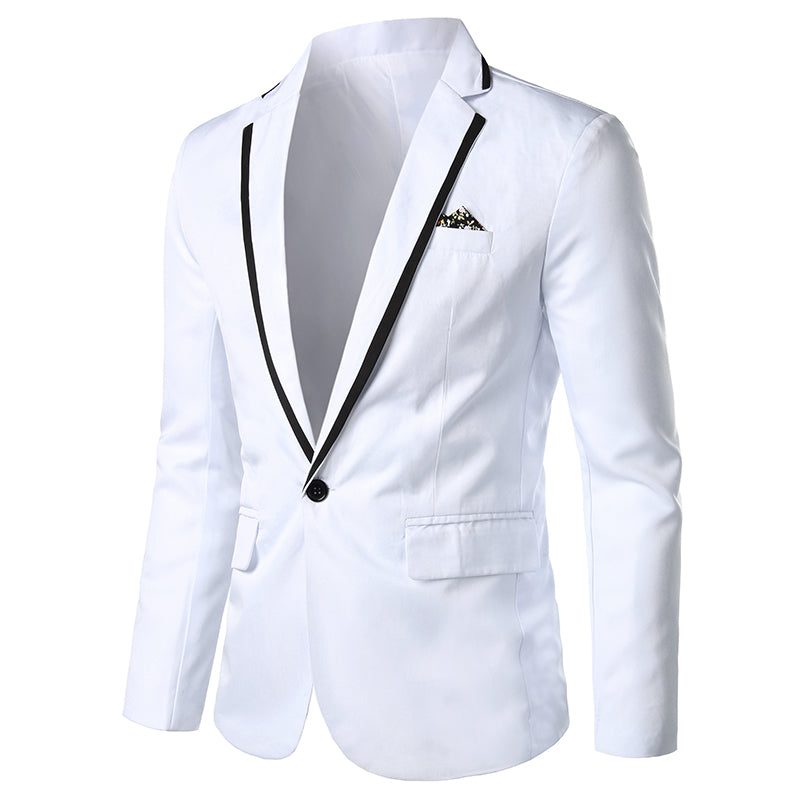One Button Slim Fit Blazer