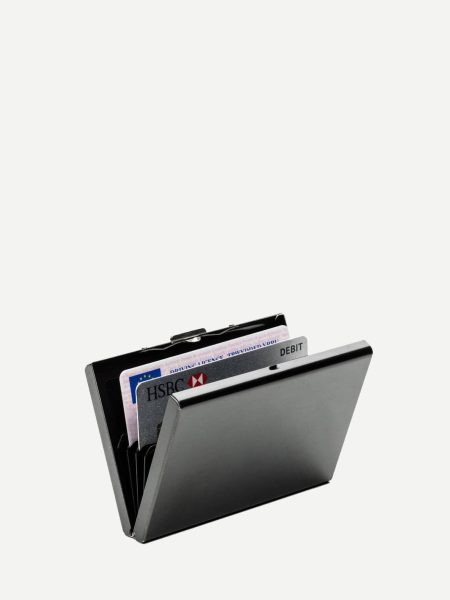 Metal Black Structured Card Holder