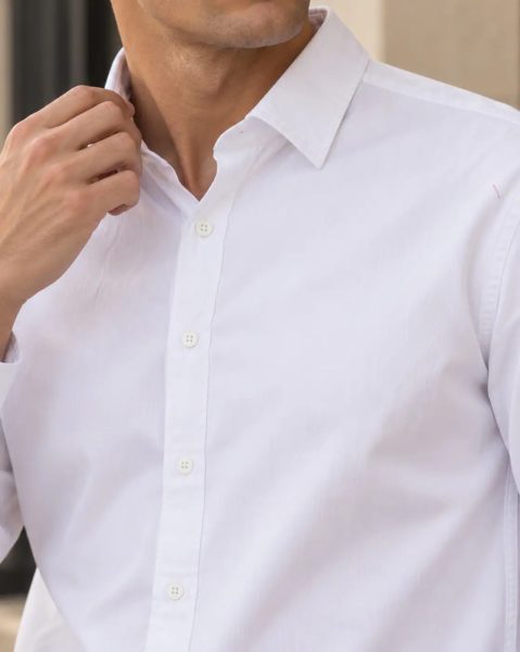 Men Medium Length Spread Collar Full Sleeve Shirt