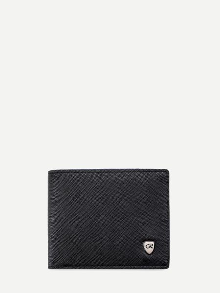 Black Mini Fold Over Wallet With Card Slot