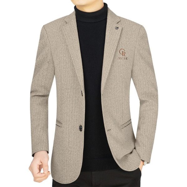 Slim Fit Single Breasted Business Casual Blazer